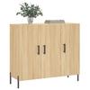 VidaXL Buffet chêne sonoma 90x34x80 cm bois d'ingénierie 828119