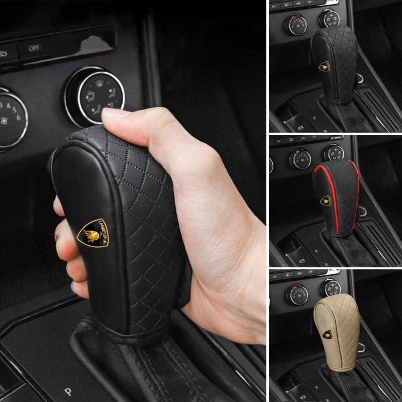 Car Manual Gear Shift Knob Cover Anti-slip Grip Cover Accessories For Lamborghini Urus Huracan Aventador Premium Accessories