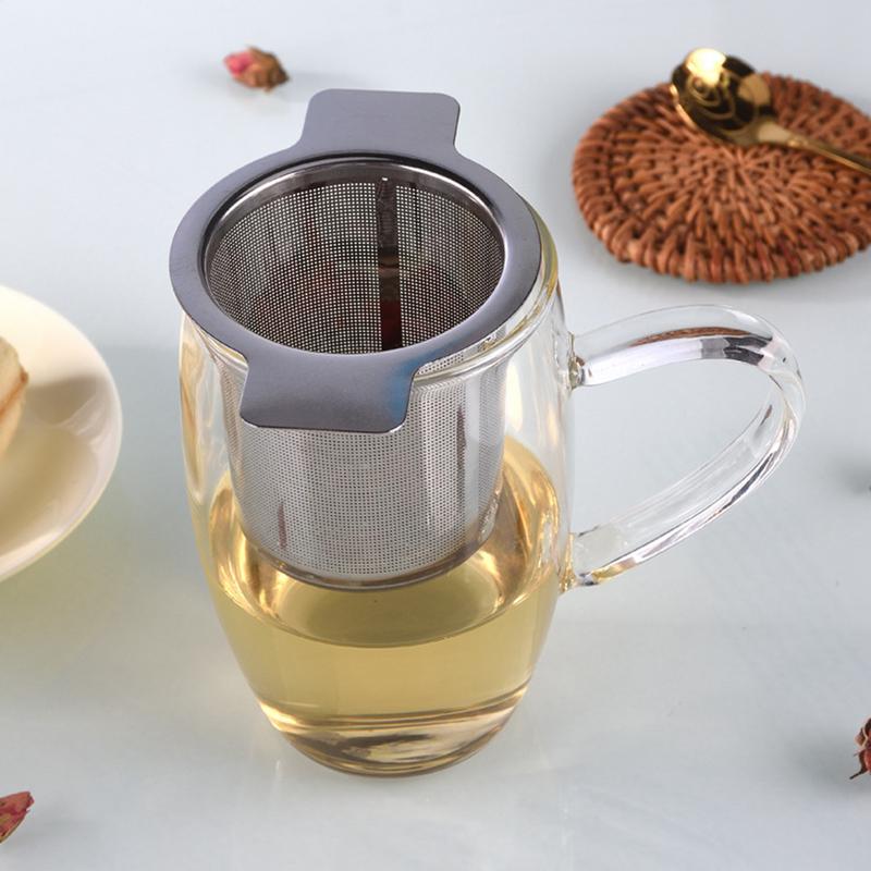 Reusable Stainless Steel Mesh Tea Infuser Strainer Teapot Tea Leaf Filter Drinkware Kitchen Accessories Tea Filter Net