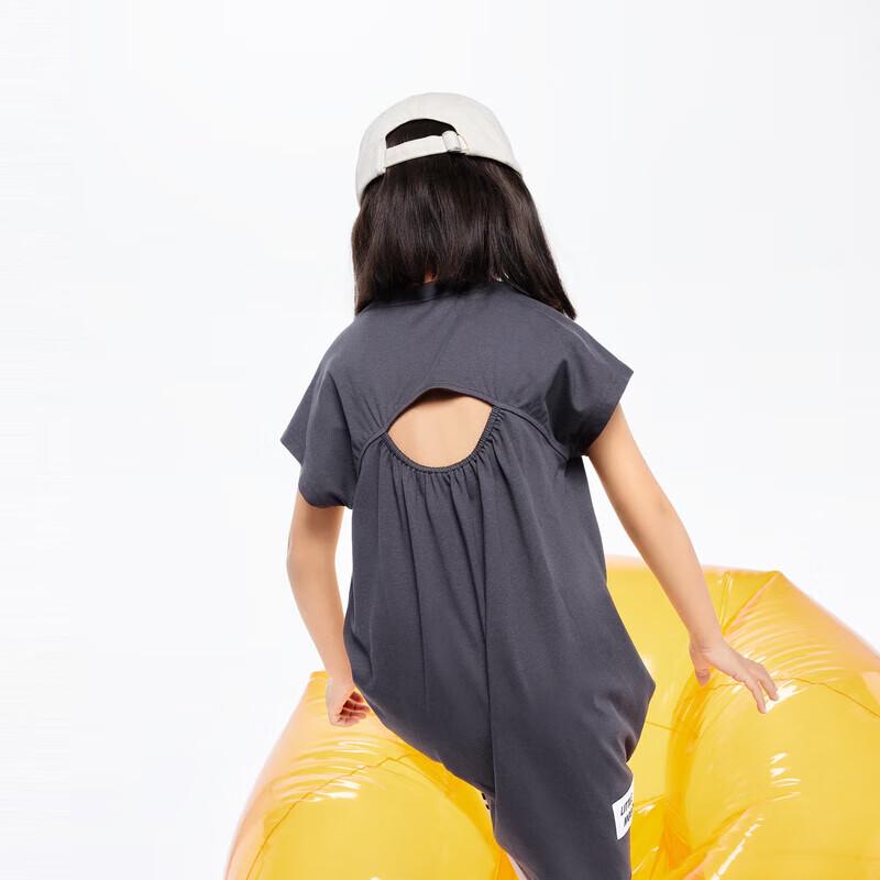 little MO&Co. Girls' Moisture-Wicking Short-Sleeve T-Shirt Dress