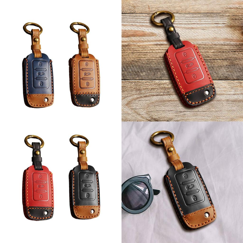 Key Protector Keychain Holder, Protection Texturer, Car Accessories, Leather