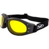 Global Vision Eliminator 24 Yellow Smoke Transitional Lens Red Baron Dirt Bike Motorcycle Aviator Riding Goggles with Photochromatic Lenses and