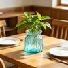 Glass Bud Vase Small Clear Flower Vase for Centerpiece Vintage Decorative Vase for Wedding Party Baby Shower Dining Table Decor