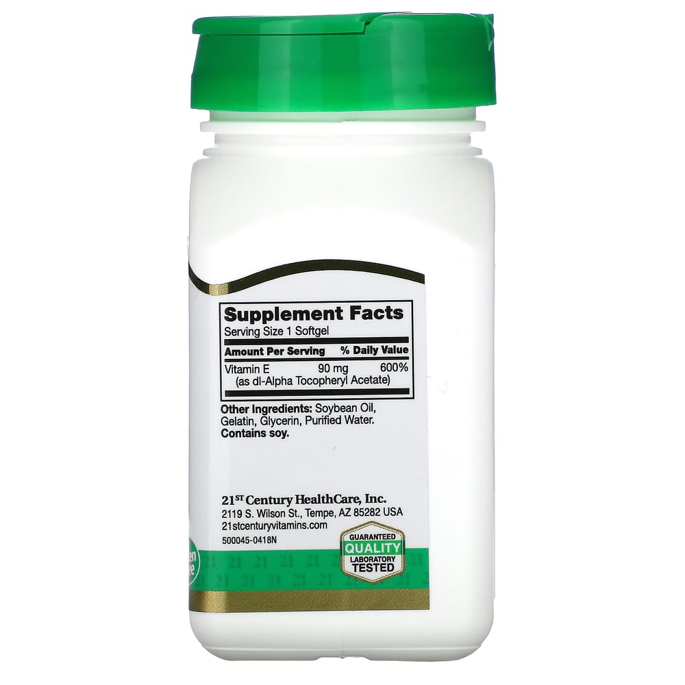 21st Century Sentry E 90mg (200IU) Softgels, 110 Tablets