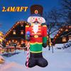 Zaino Babbo Natale Decorazione Natalizia Giocattoli Gonfiabili Con Luce LED Modello Gonfiabile 1.8M Regalo per le Feste Decorazione Interna Esterna
