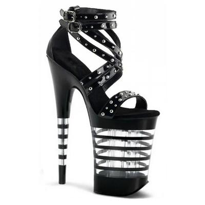 Fee Mode Damenschuhe Sexy Ein-Linien-Schnallensandalen 2025 Neu Sommer Vielseitige Schwarze High Heels Dünne Absätze
