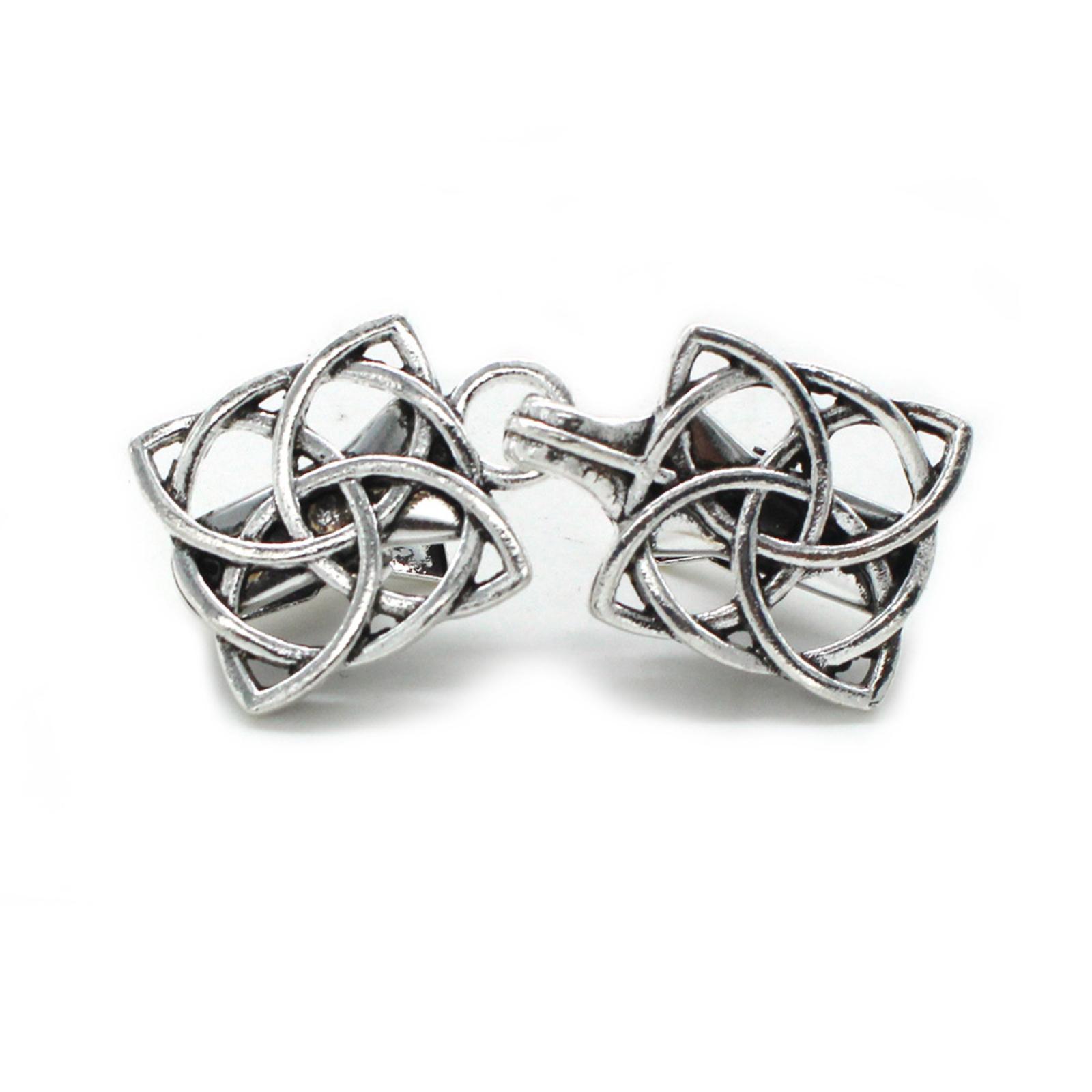 

Fashionable Openwork Sweater Clip, Double Button Waist Clip, Scarf Shawl Clip, Women s Collar Accessory One Size