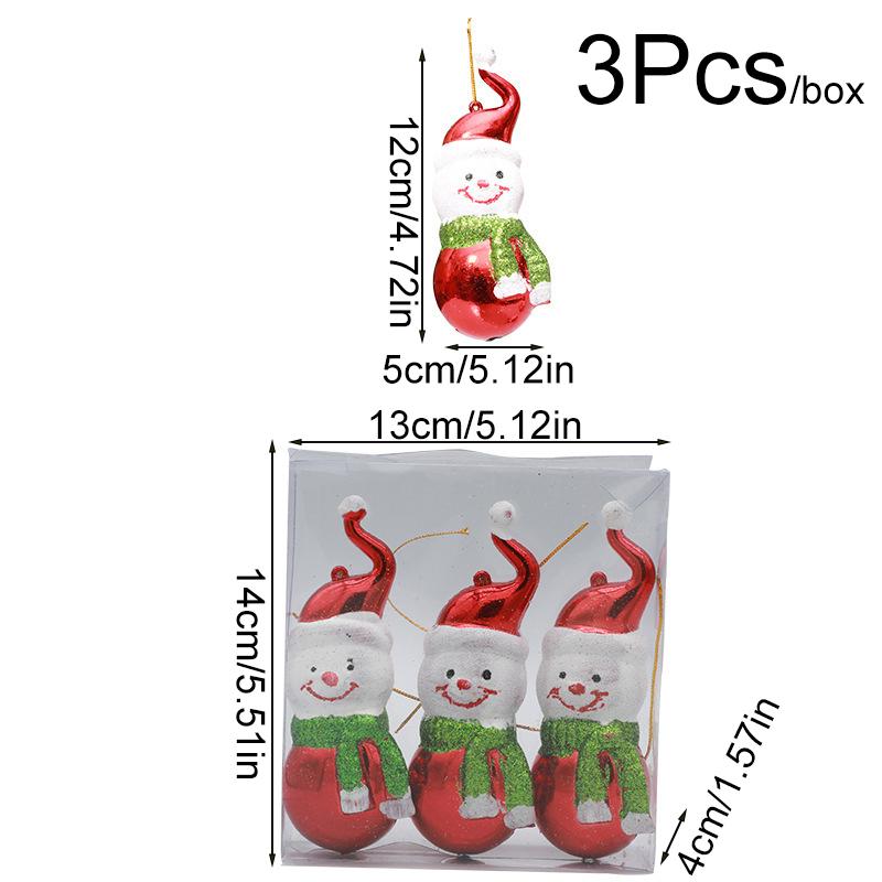 3/6Pcs/Pack Home Decoration New Year Plastic DIY Christmas High Quality Hanging Pendant Lollipop Gifts