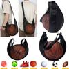 Scheurvast Net Enkele Bal Tas Past op Maat 7 Basketbal Voetbal Volleybal Crossbody Drager Met Verstelbare Band & Rits