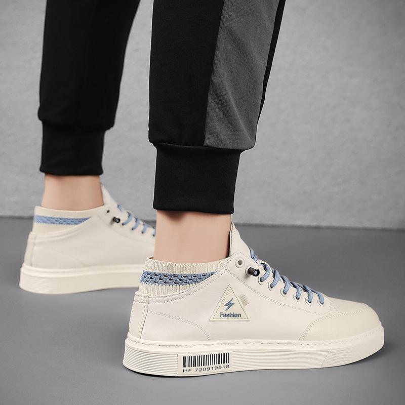 Fashion 2025 New Trendy Versatile Shoes Men's Spring New Breathable White Shoes Men's Sports and Leisure Board Shoes Trendy Shoes