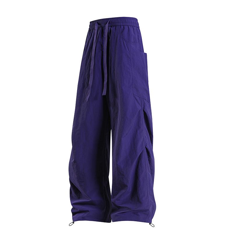 Spring and Autumn Tooling Pants Men's Loose Straight Wide Leg Paratrooper Charge Pants Casual Versatile Couple Pants