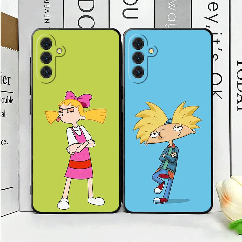 Cartoon Hey Arnold Helga Weiche Handyhülle für Samsung A17 A37 A57 A16 A26 A36 A56 A15 A25 A35 A55 A14 A24 A34 A54 A13 A23 A33 A53