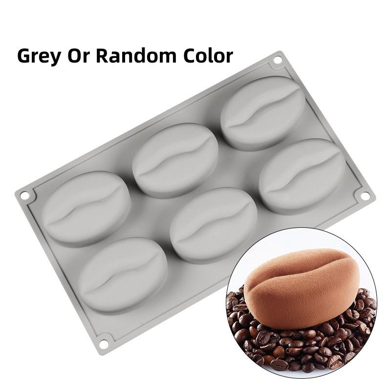 DIY Forma na pěnový dort 6 tvarů kávového zrna Silikonové formy na pečivo pro pečení Nástroje na zdobení francouzských dezertních dortů