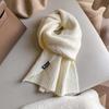 Twists Long Thickened Neckscarf Acrylic Fibers Winter Warmer Scarf Knitting Wool Scarf  Autumn