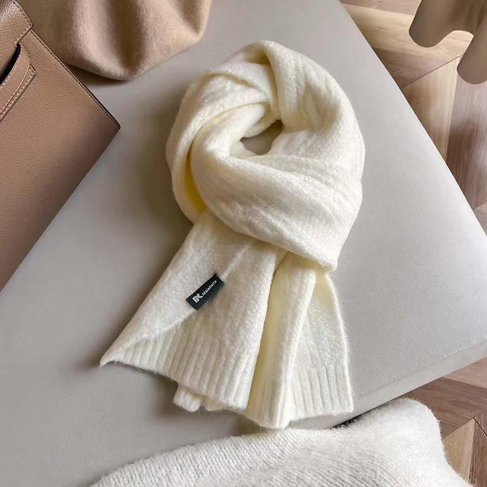 Twists Long Thickened Neckscarf Acrylic Fibers Winter Warmer Scarf Knitting Wool Scarf  Autumn