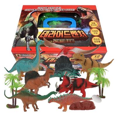 OzToy Terra Adventure World of Dinosaurs Model Figure Storage Box Set Random Delivery, 1 Set, Popular Toys In Korea