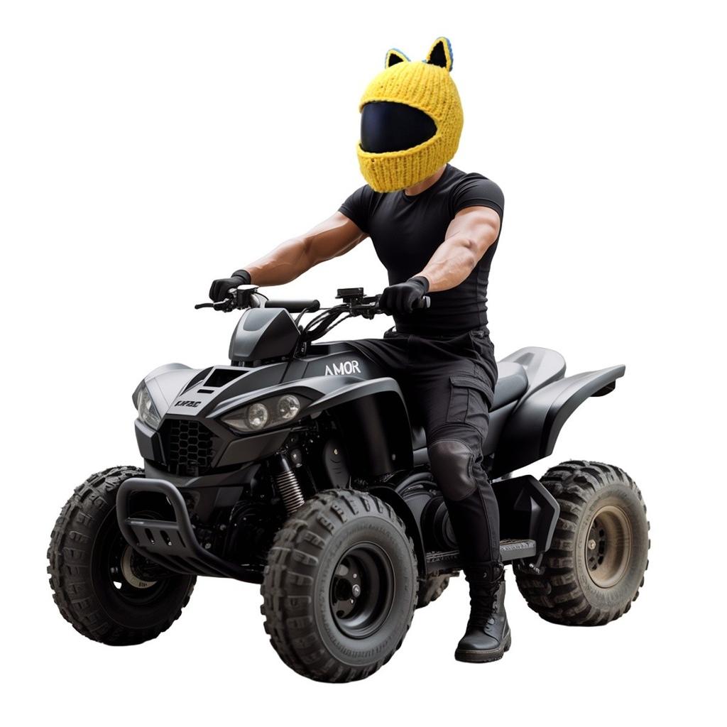 Czapka na kask Cat Rider