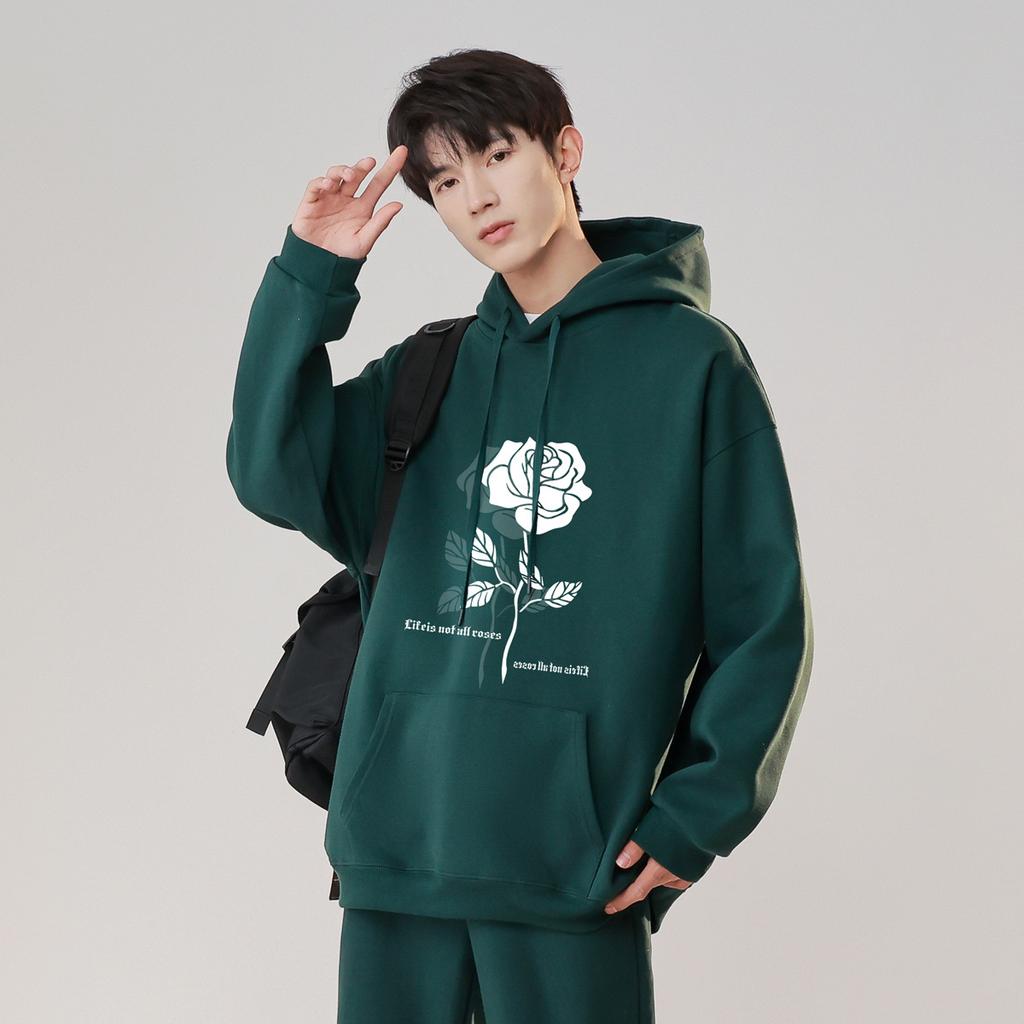 Men's Sweatshirt Hooded Men's Simple Ins Trend Versatile Youth Tops Korean Style Jacket Casual Fashion