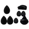 9Pcs Makeup Sponge Set Dual Use Contour Highlight Sponge for Liquid Cream Powder All Skin Types Cosmetic Accessories
