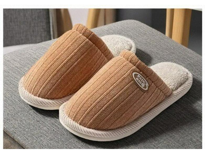 Mugino Rabbit 2025 Cotton Knitted Non-slip Plush Slippers for Men & Women - Warm Indoor Thick Sole