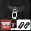 cqmes7 For Skoda PU Leather Car Seat Belt Buckle Clip Cover Protector Anti-Scratch Case Kodiaq Fabia Kamiq Karoq Octavia 2 3 Rapid
