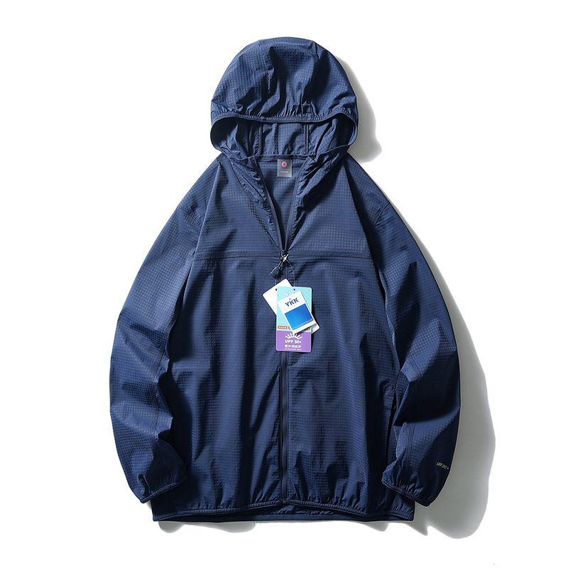 UPF50 Ultra-Thin Breathable Ice Silk Sun Protection Clothing 2024 New Arrival Men's Summer Fishing Outwear Export Lightweight Wind Shield