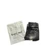 Jeans da uomo in denim elasticizzato nero con dettaglio ricamato, gamba leggermente svasata, vita media, stile casual streetwear