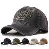 New Korean Paris Letters Embroidered Cotton Baseball Cap Unisex Outdoor Sun Hat Adjustable Hip Hop Snapback Hats For Women Men