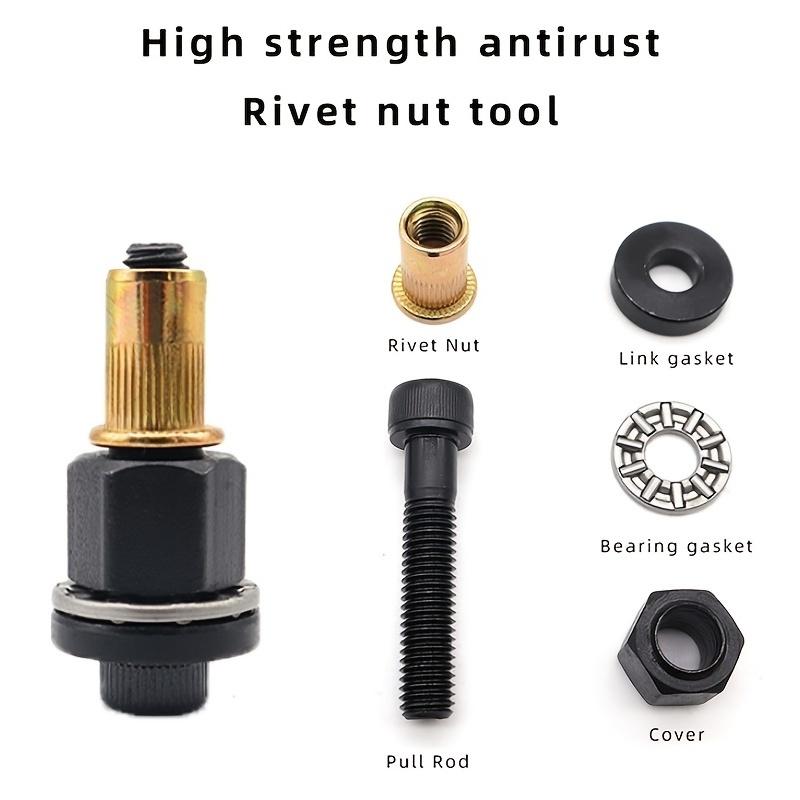 1pcs Hand Rivet Nut Gun Head Nuts Adapter Tool Riveter Tool Accessory For Nuts M3 M4 M5 M6 M8 M10 M12
