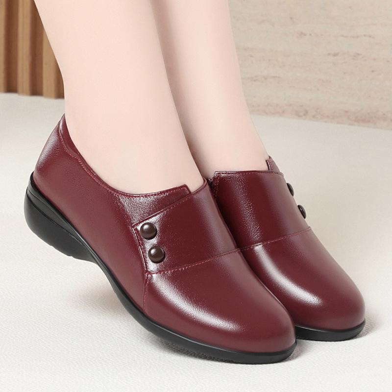 Fashion AIYUQI 2025Ladies Shoes Genuine Leather Spring 2025 New Casual Mom Shoes Large Size Non Slip Women's Shoes