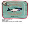 Canned Sardines Makeup Bag Large Capacity Zipper Closure Exquisite Embroidery Patterns Portable Travel Toiletry Bag Cosmetic Organizer