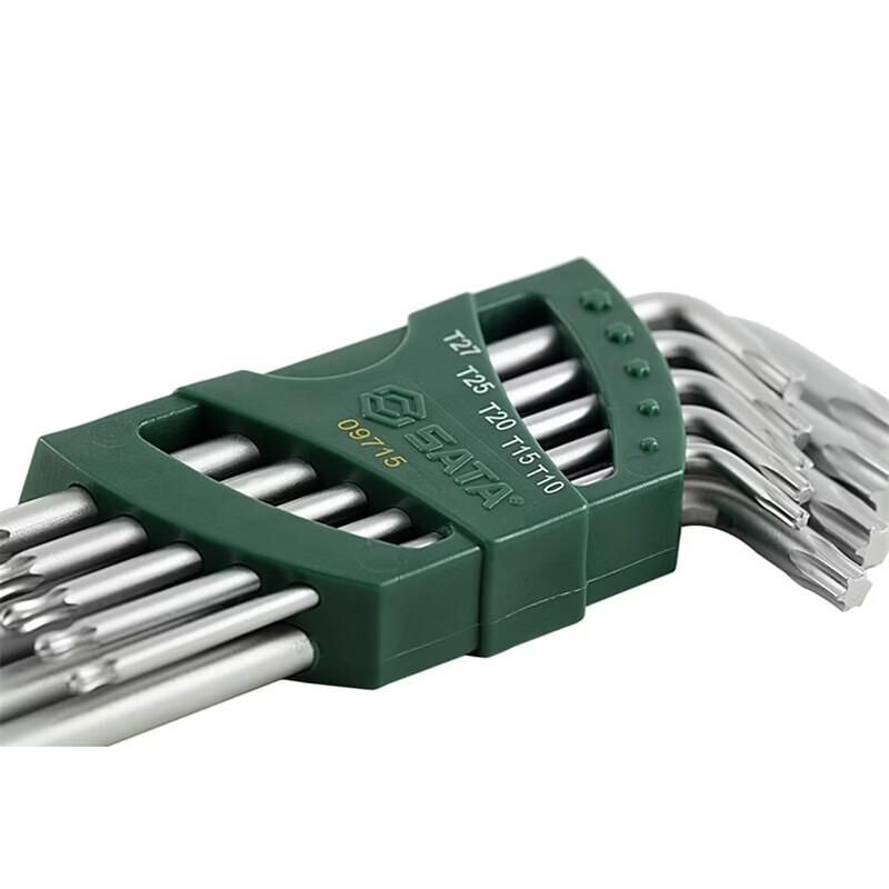 SATA Long L-Type Ball-End Hex Wrench Set, 9-Piece