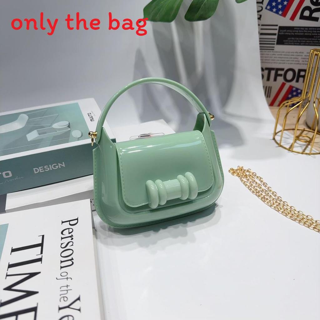 Pvc Jelly Bag Small Crossbody Childrens Purse With Chain For Daily Use