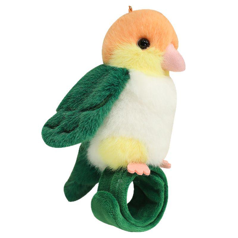 Popular Plush Parrot Bird Slap Bracelet & Pendant Doll