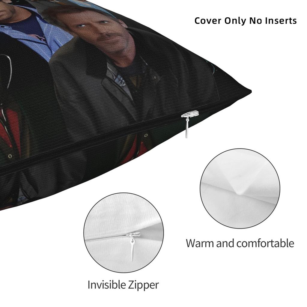 Dr Gregory Pillowcase Polyester Cushion Cover Decoration House Md Pillow Case Cover Home Square 45*45cm