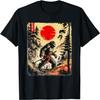 Samurai Bigfoot Japanese Vintage Graphic Ukiyo-e Art Funny T-Shirt(3)