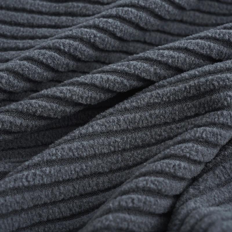 2pcs/set Striped RV Dinette Cushion Covers Stretch Splash Proof Camper Sofa Cover Removable Seat Covers Car Bench Backrest Cover