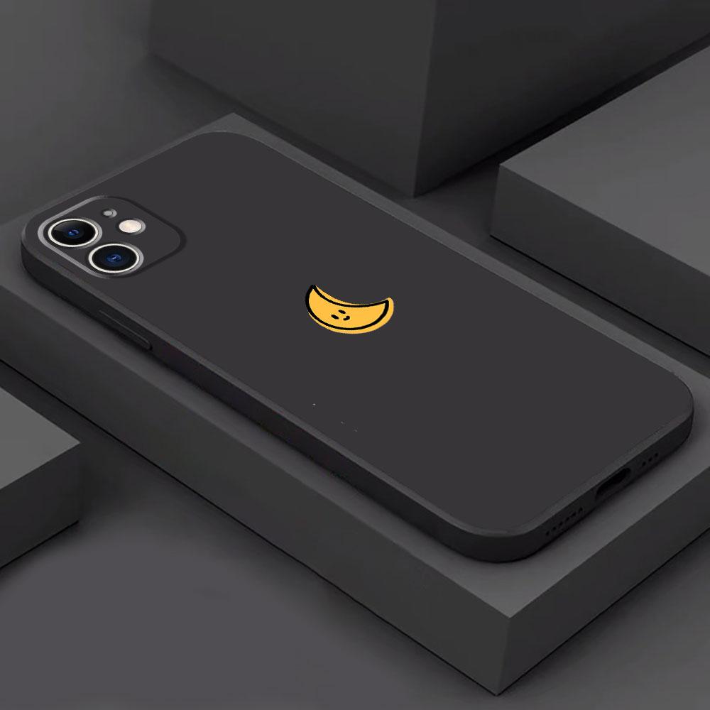 

Minimalist Sun Moon Case for iPhone 13 Pro 11 8 Plus SE 15 Pro Max XS X 12 Mini XR 14 XS Max 12 pro Black Soft Armor Cover iPhone 13