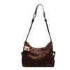 Retro Leopard Print Tote Bag Women'S Autumn Fashionable Simple Large-Capacity Shoulder Bag Commuter Women'S Bag