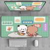 BuBu DuDu Natural Rubber Mouse Pad carpet Cute HD Desk Mat Extended Gaming Keyboard Mats Large PC Accessories XXL Gamer Mousepad