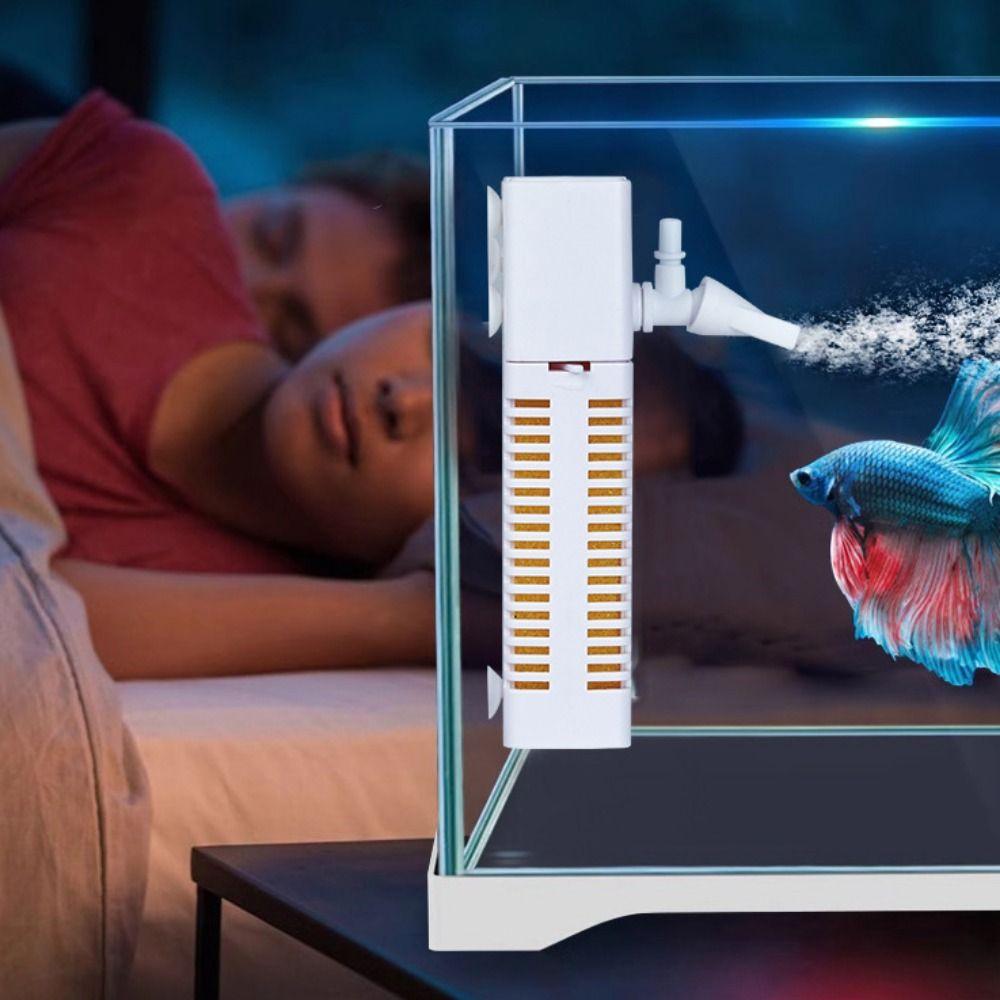 Silent Water Purifier USB Air Pump Wave Maker Fish Tank Aerator Submersible Aquarium Filter Home