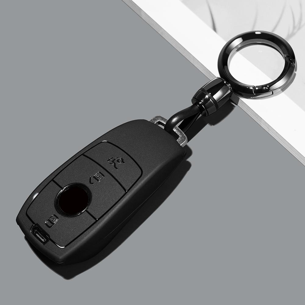 Abs Car Key Case Cover Shell For Mercedes Benz A C E S Class W204 W205 W212 W213 W176 Glc Cla Amg W177 Auto Accessories