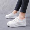 Fashion Women's Casual Vulcanize Shoes White Genuine Leather 2024 Sport Walking Running Summer Platform Flats Woman Sneakers234
