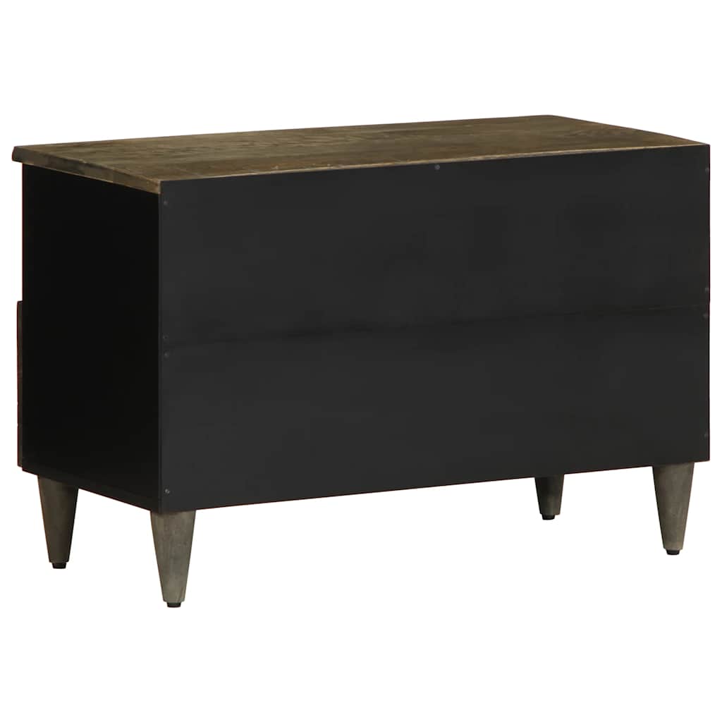 Szafka Rtv Jasnoszara 70X33,5X46 Cm Drewno Lite Mango