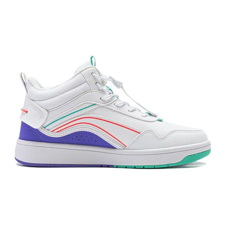 Li-Ning Cloud Non-Slip Shock Absorption Kids Sneakers Kids Sneakers Standard-White Fluorescent-Purple YKCT174-4