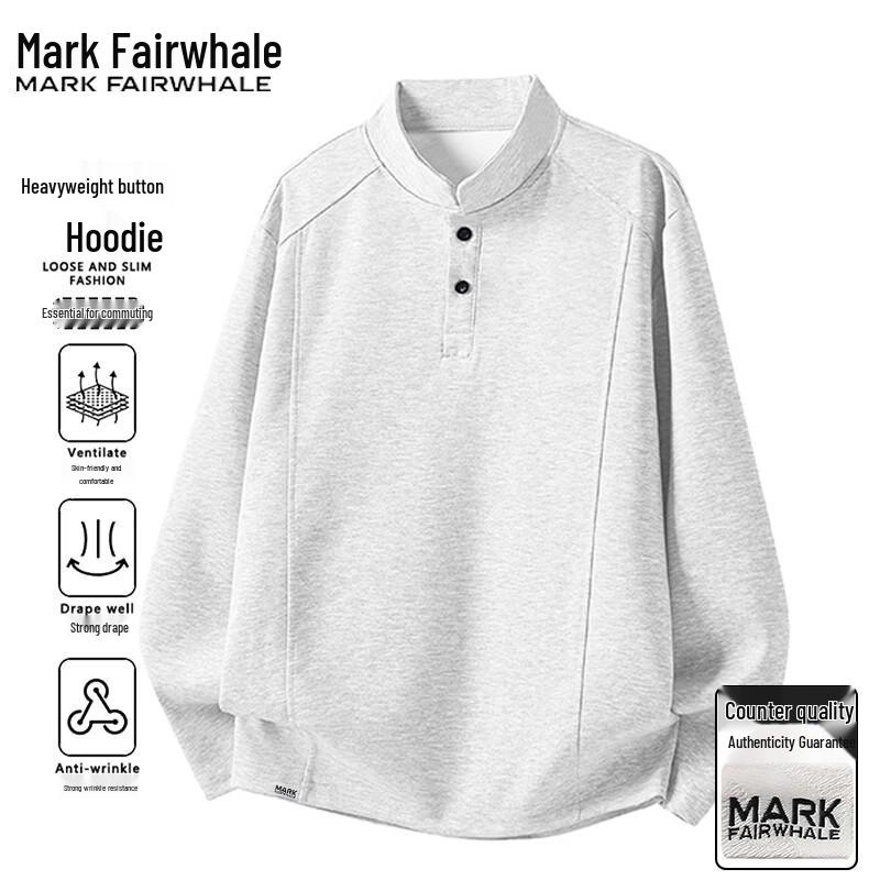 Mark Fairwhale Men's Henley Pullover Sweatshirt