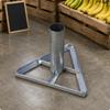 Banana Display Stand Silver Metal Surface Fruit Holder Welded Joints 35CM