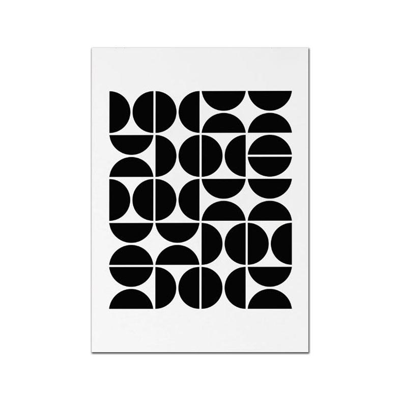 Less Is More Minimal Poster Mid Century Art Print Moon Phases Geometric Canvas Painting Modern Wall Pictures Living Room Decor