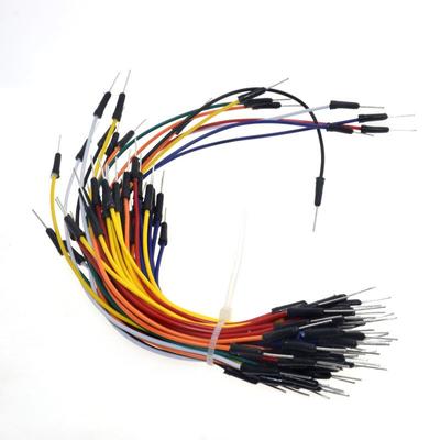 65 adet/grup Jump Wire Kablo Erkekten Erkeğe Esnek Jumper Kabloları Breadboard DIY Kiti için 16 cm-24,8 cm