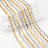1Meter Asymmetrical Love Heart Chain Stainless Steel Gold Color Necklace Chains DIY Handmade Bracelet Material Jewelry Findings